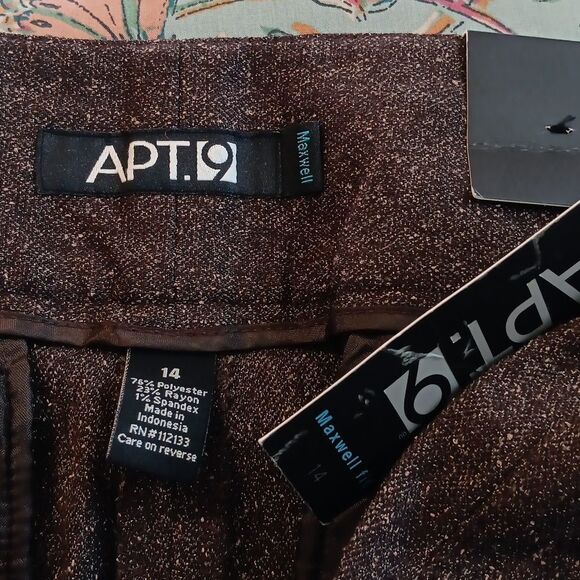 NWT Apt. 9 Maxwell Fit Tweedy Trousers. Professional, Trousers - Picture 5 of 8